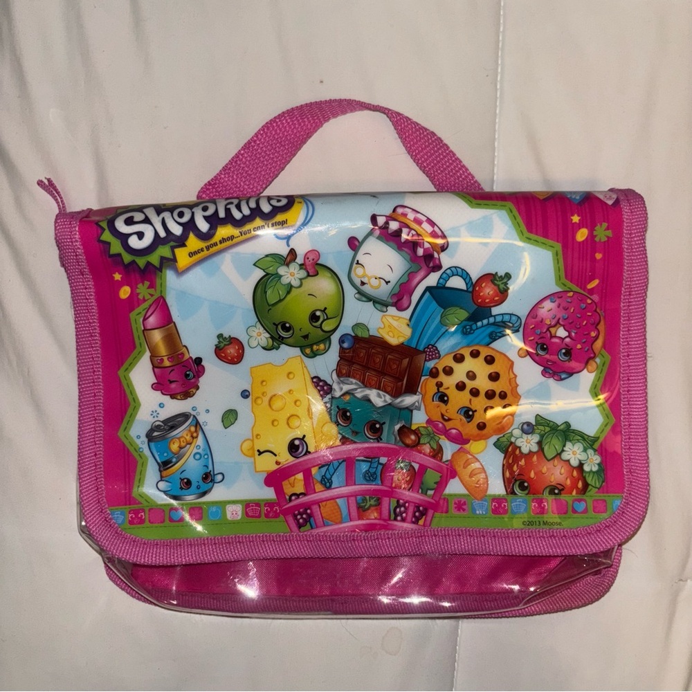 Shopkins Toy Carry Case Tri-Fold Storage Organizer Bag Collapsible Foldable